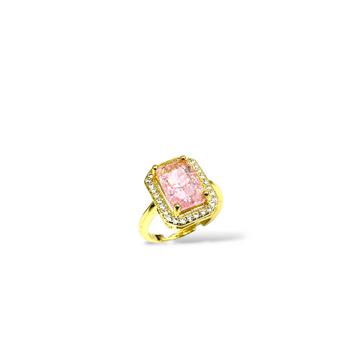 END OF COLLECTION - Crystal rectangle ring
