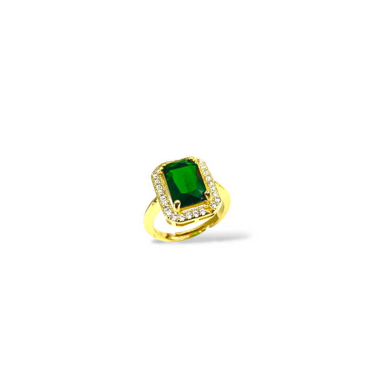 END OF COLLECTION - Crystal rectangle ring