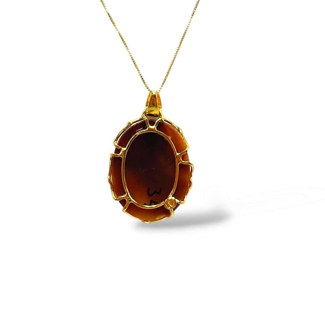 Venus pendant in cameo mounted on silver