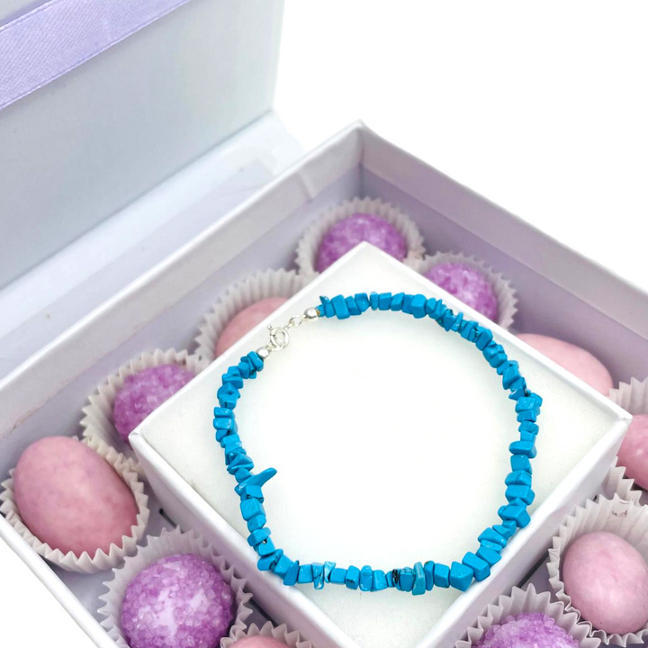 Wedding favor - communion favor - baptism favor - graduation favor - coral and turquoise paste cupolini bracelet