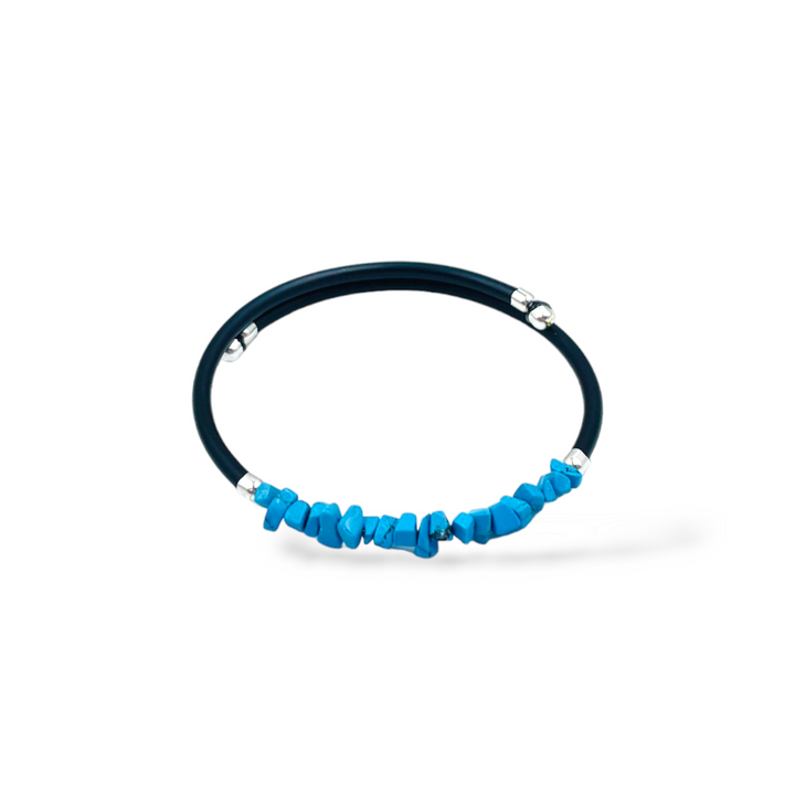 END OF COLLECTION - Coral bracelet - turquoise paste