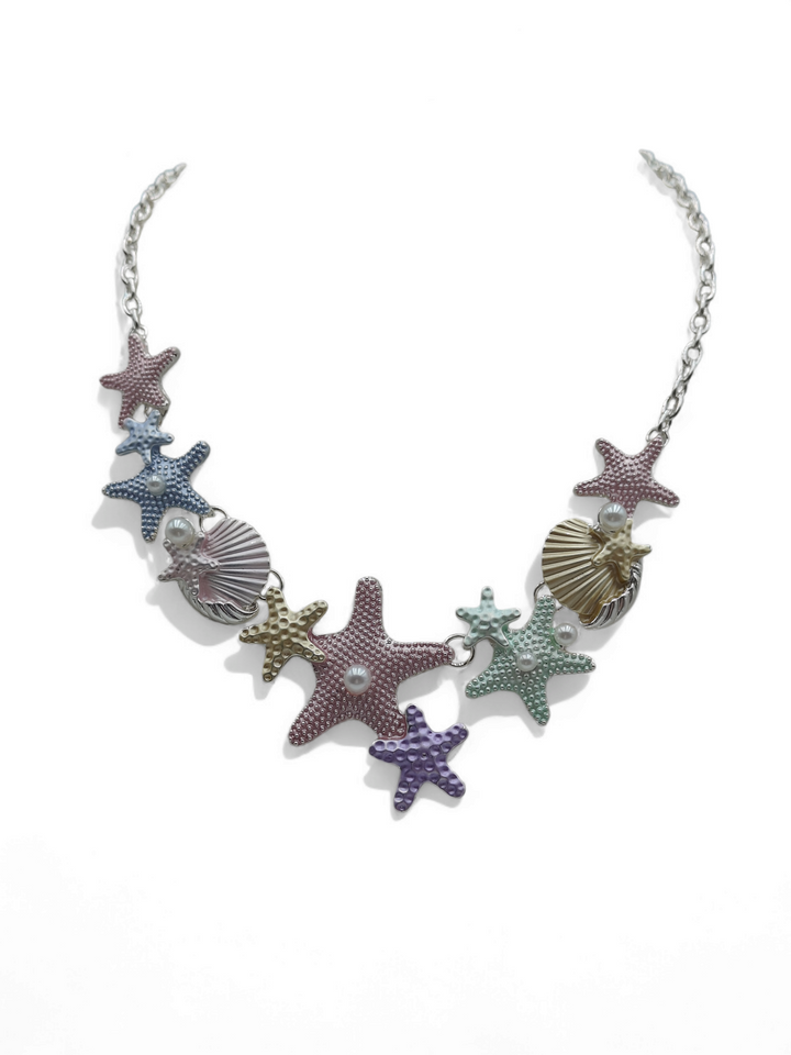 Marine necklace with marine inserts