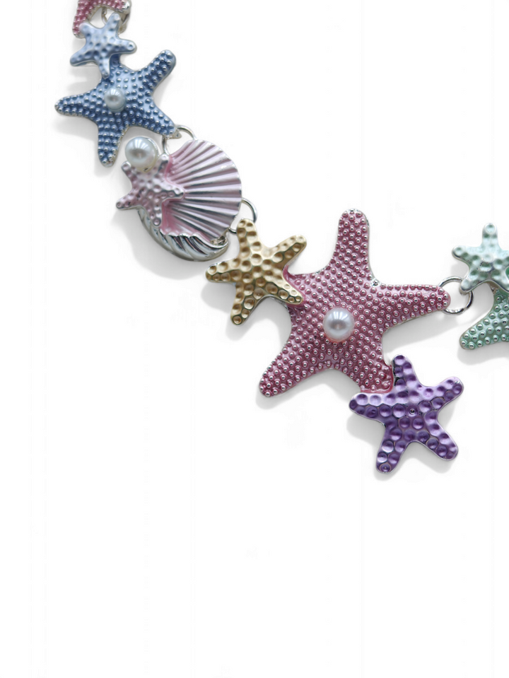 Marine necklace with marine inserts