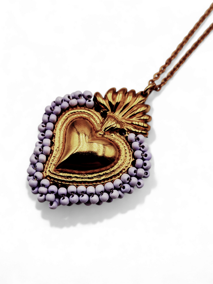 END OF COLLECTION - Sacred heart necklace