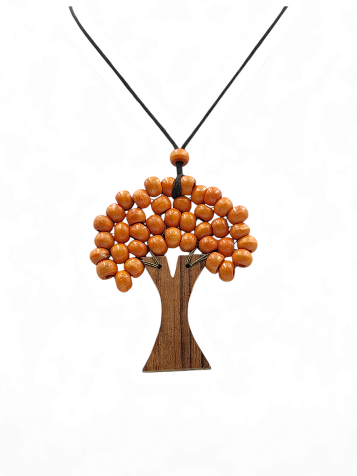 END OF COLLECTION - wooden tree of life necklace