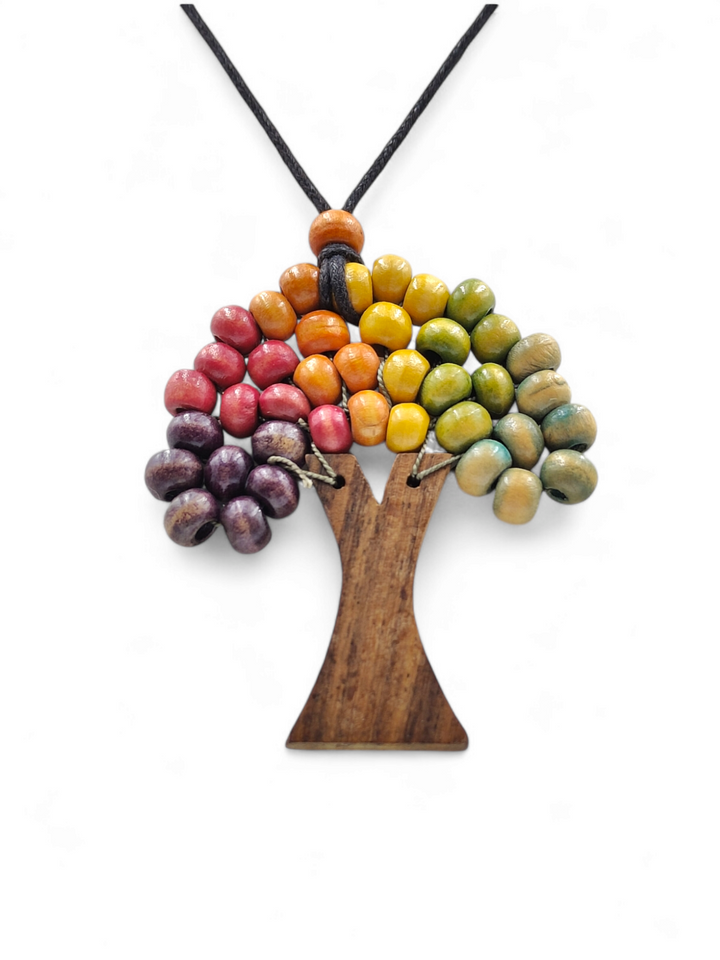 END OF COLLECTION - wooden tree of life necklace