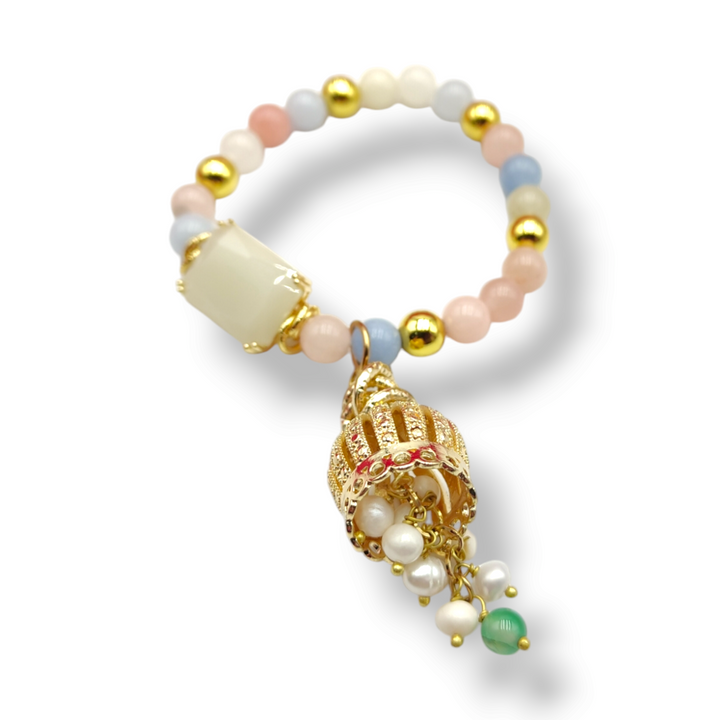END OF COLLECTION - "BELL BRACELET" ON AGATE