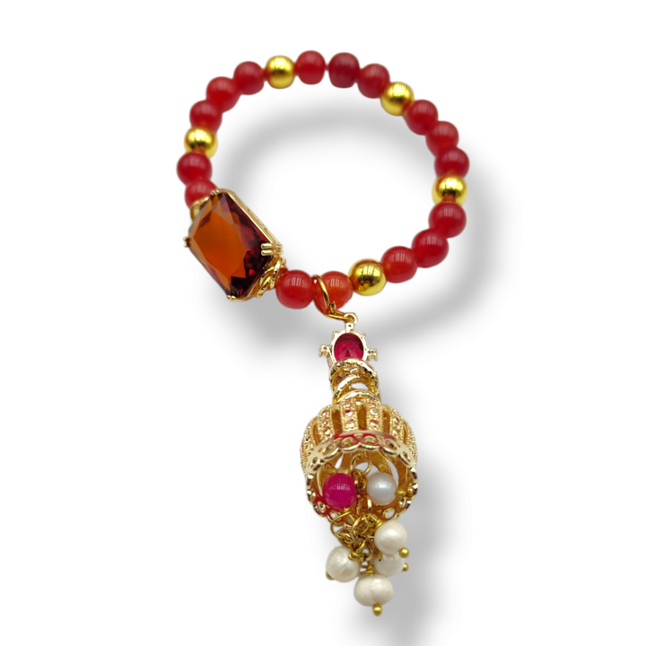END OF COLLECTION - "BELL BRACELET" ON AGATE