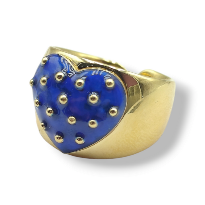 Valentine's Day Gift Idea - LOVE LINE - POLKA DOT HEART RING