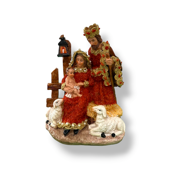 Presepe natività in corallo