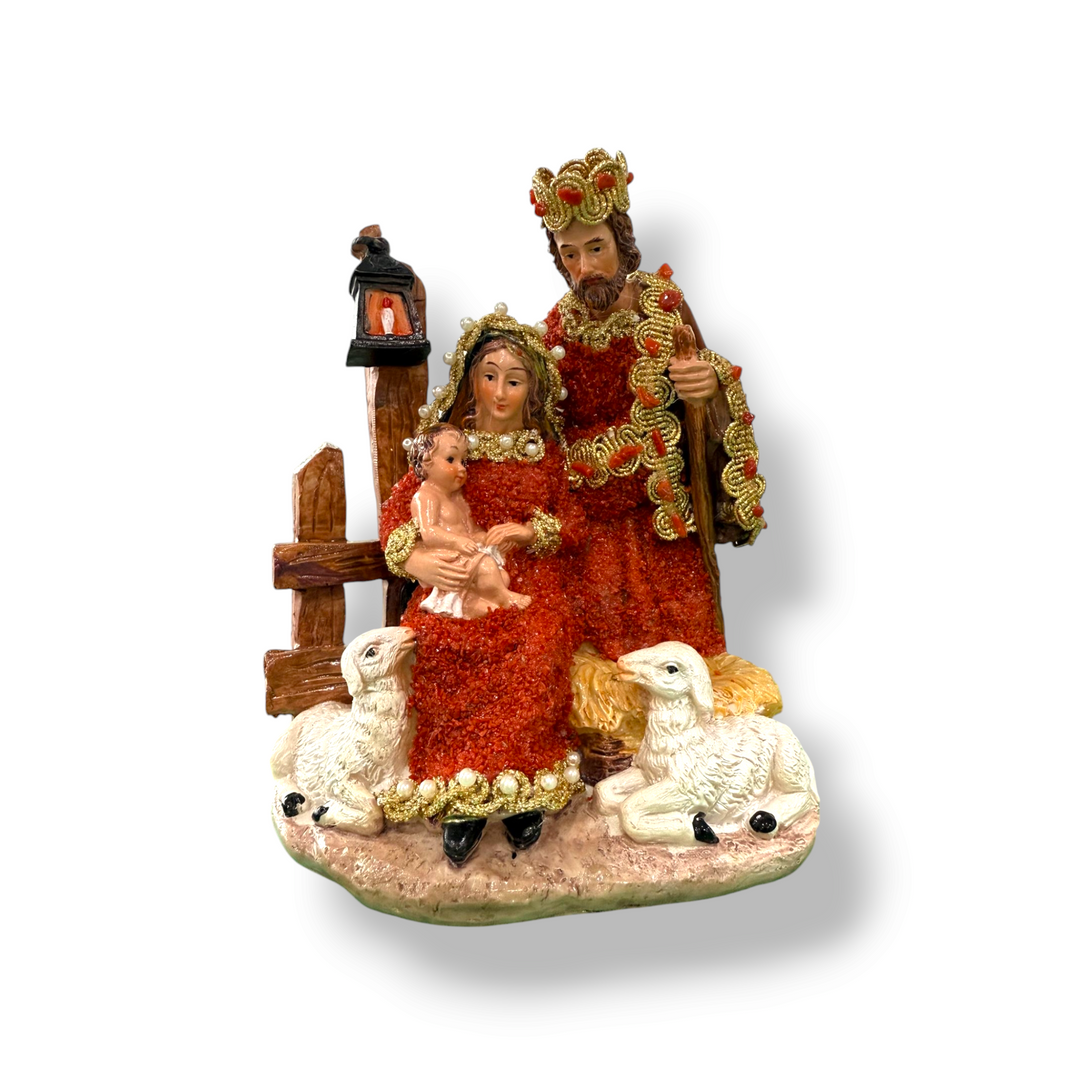 Presepe natività in corallo