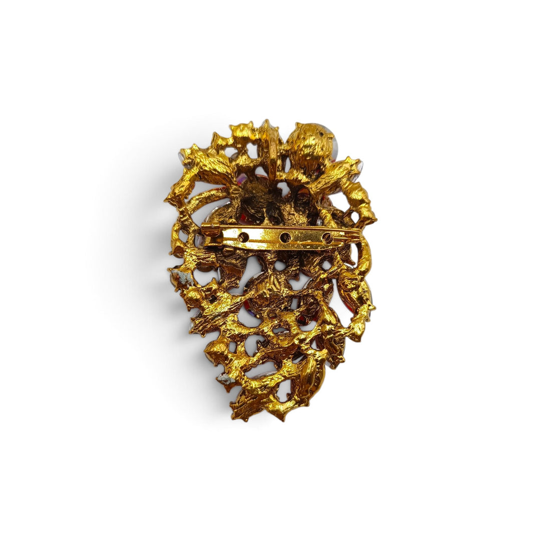 Ciondolo spilla Dama di Cammeo e Cristalli Swarovski