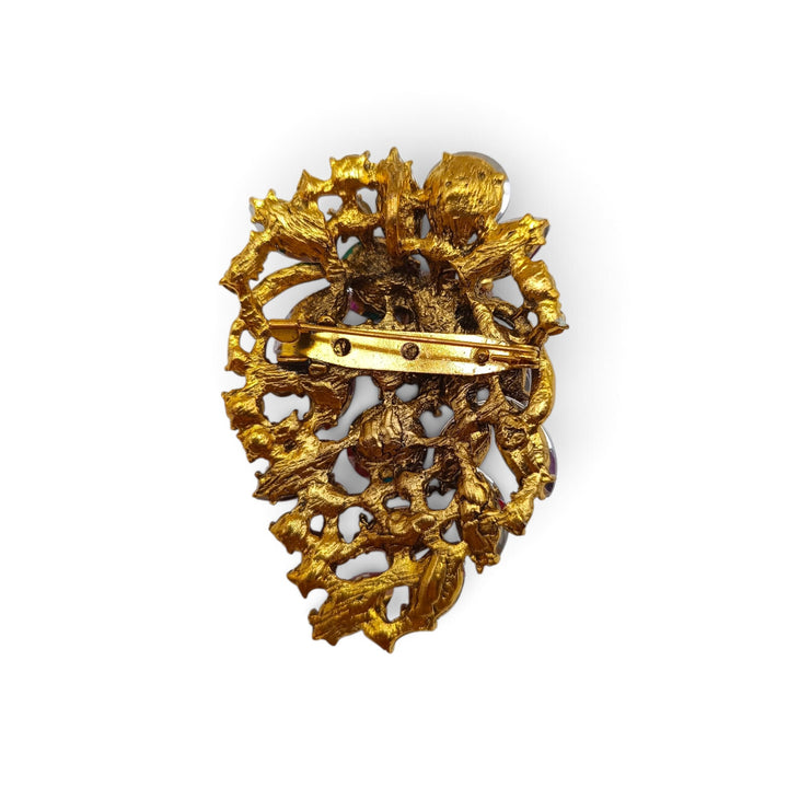 Ciondolo spilla Dama di Cammeo e Cristalli Swarovski