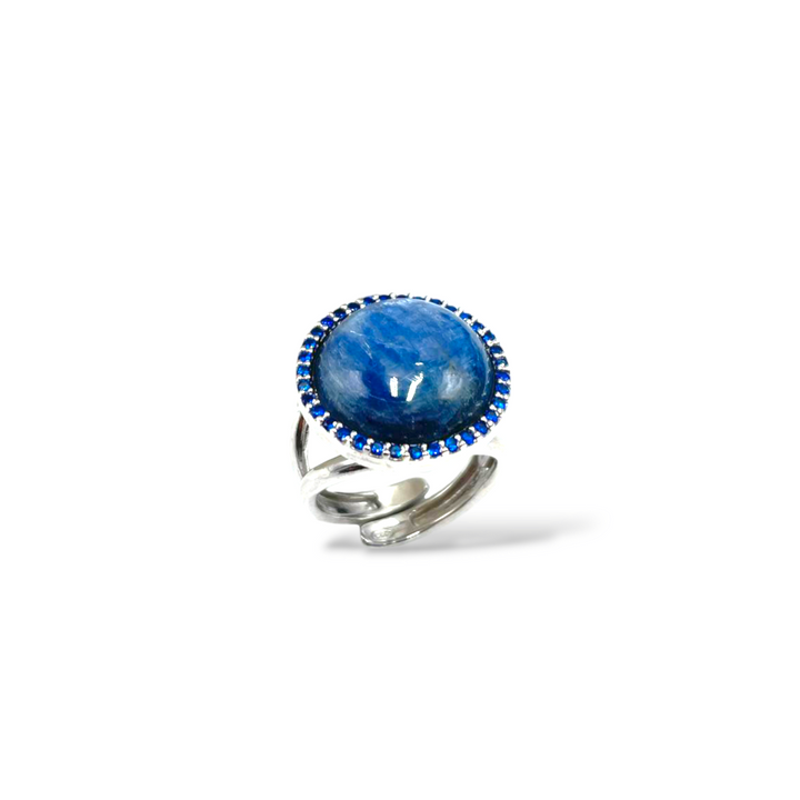 END OF COLLECTION - Kyanite and zirconia ring