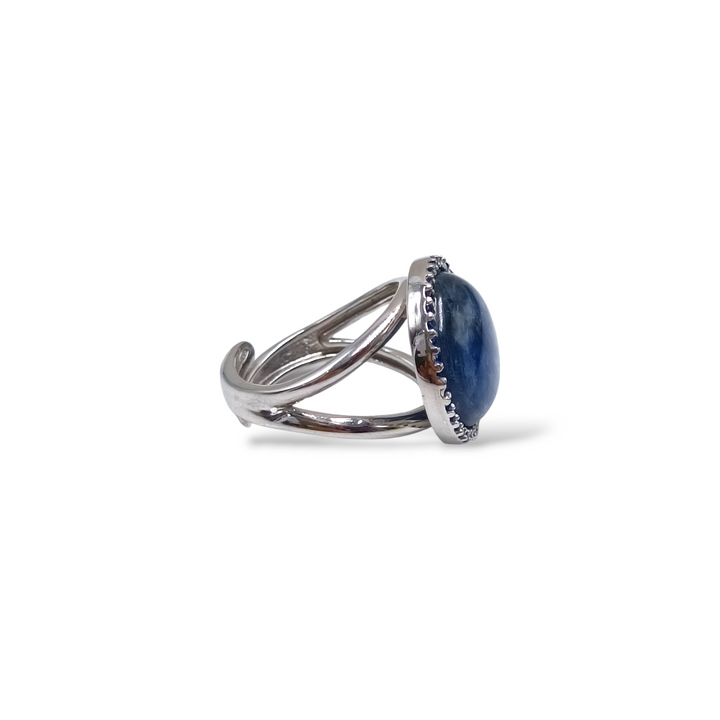 END OF COLLECTION - Kyanite and zirconia ring