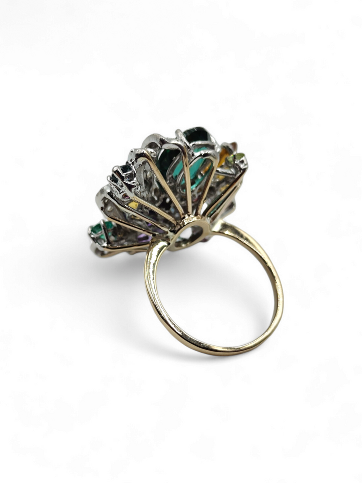 Gemstone ring set in gold