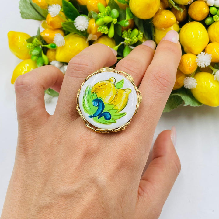 Picture design collection - coastal lemons earrings