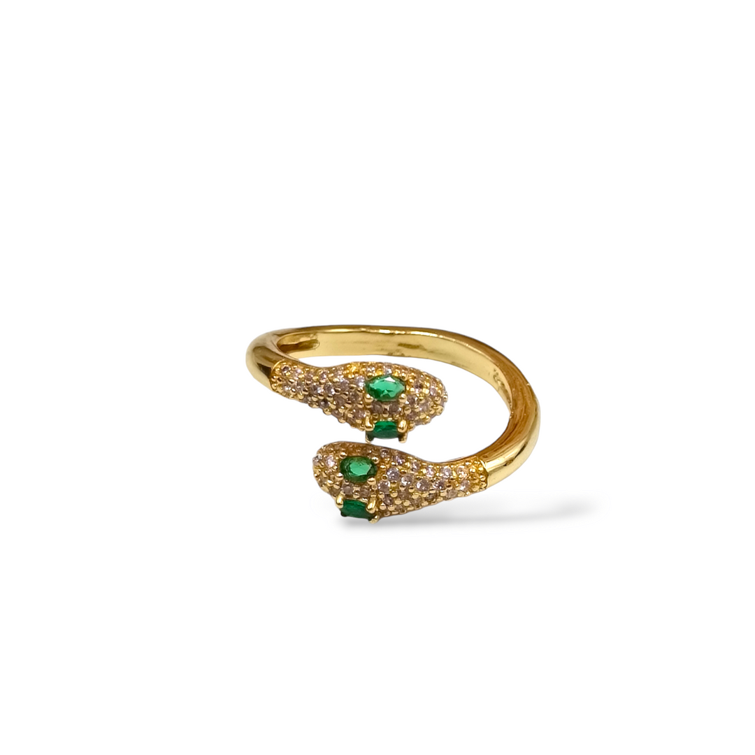 END OF COLLECTION - Zirconia Snake Ring