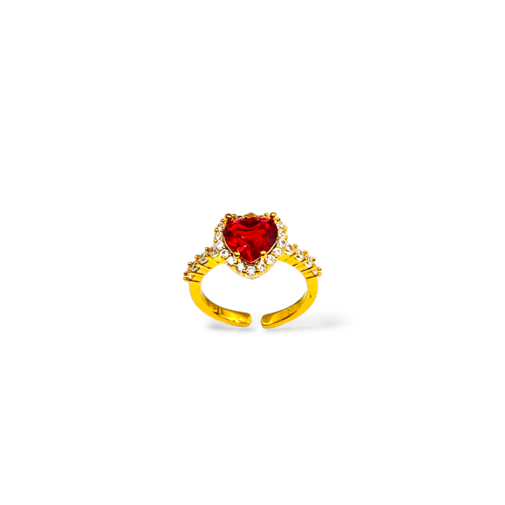 END OF COLLECTION - Zircon heart ring