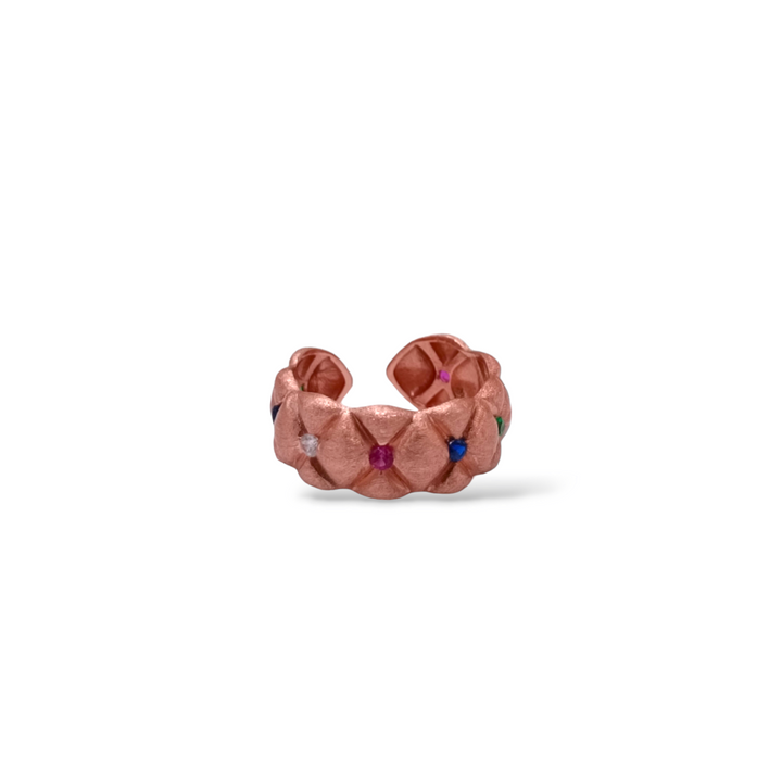FINE COLLEZIONE - Anello zirconi montati su argento