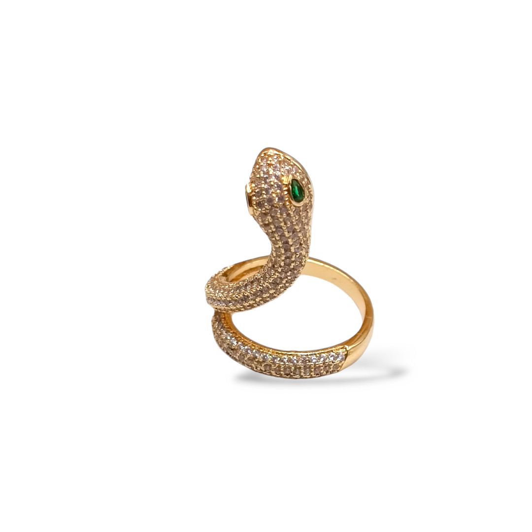 Anello Serpente Donna Argento 935 Con Zirconi Cubici 2,70 Ct - Maharajah Jewels - Foto 3