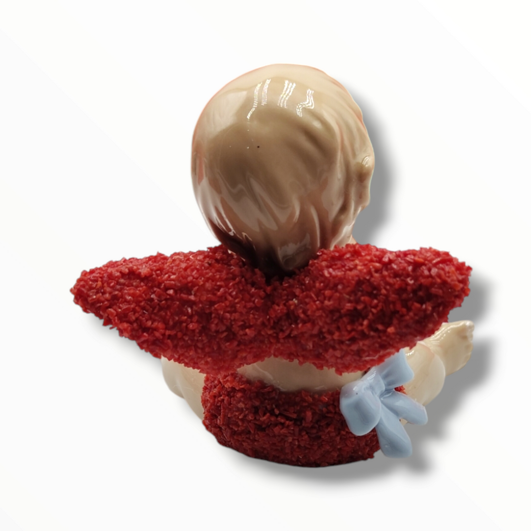 Vietri ceramic and red coral angel