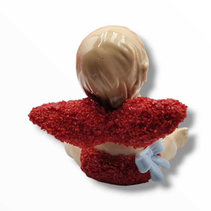 Vietri ceramic and red coral angel