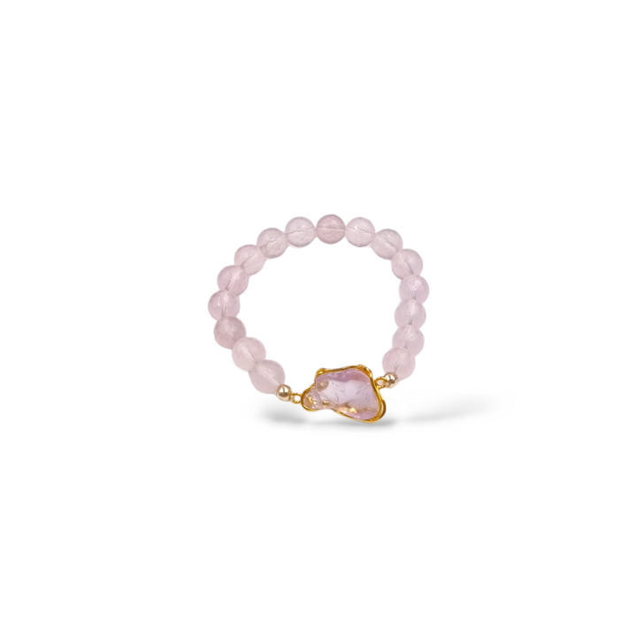 Amethyst and agate bracelet mounted on silver