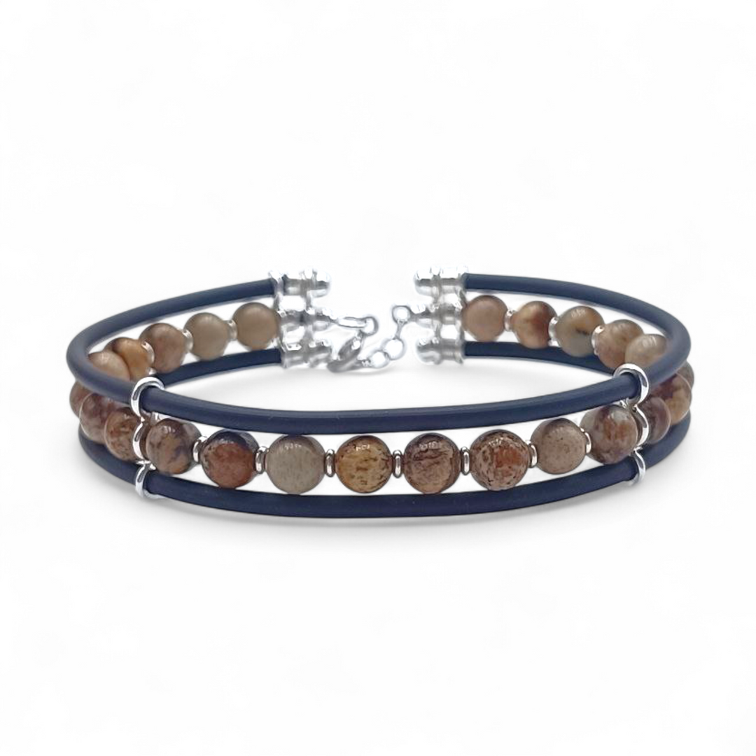 Light blue man bracelet