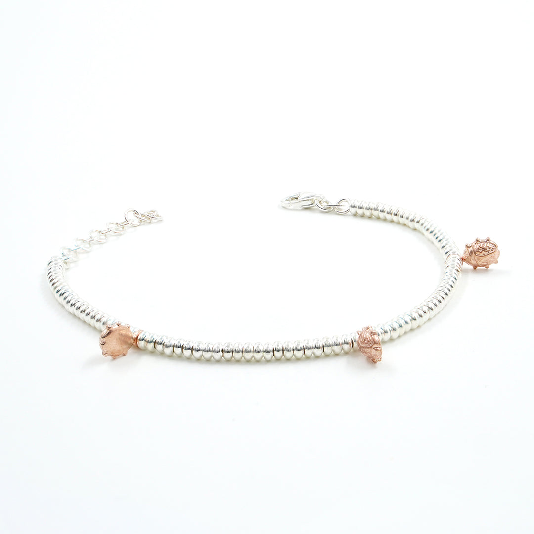 Bracciale "coccinelle" in argento