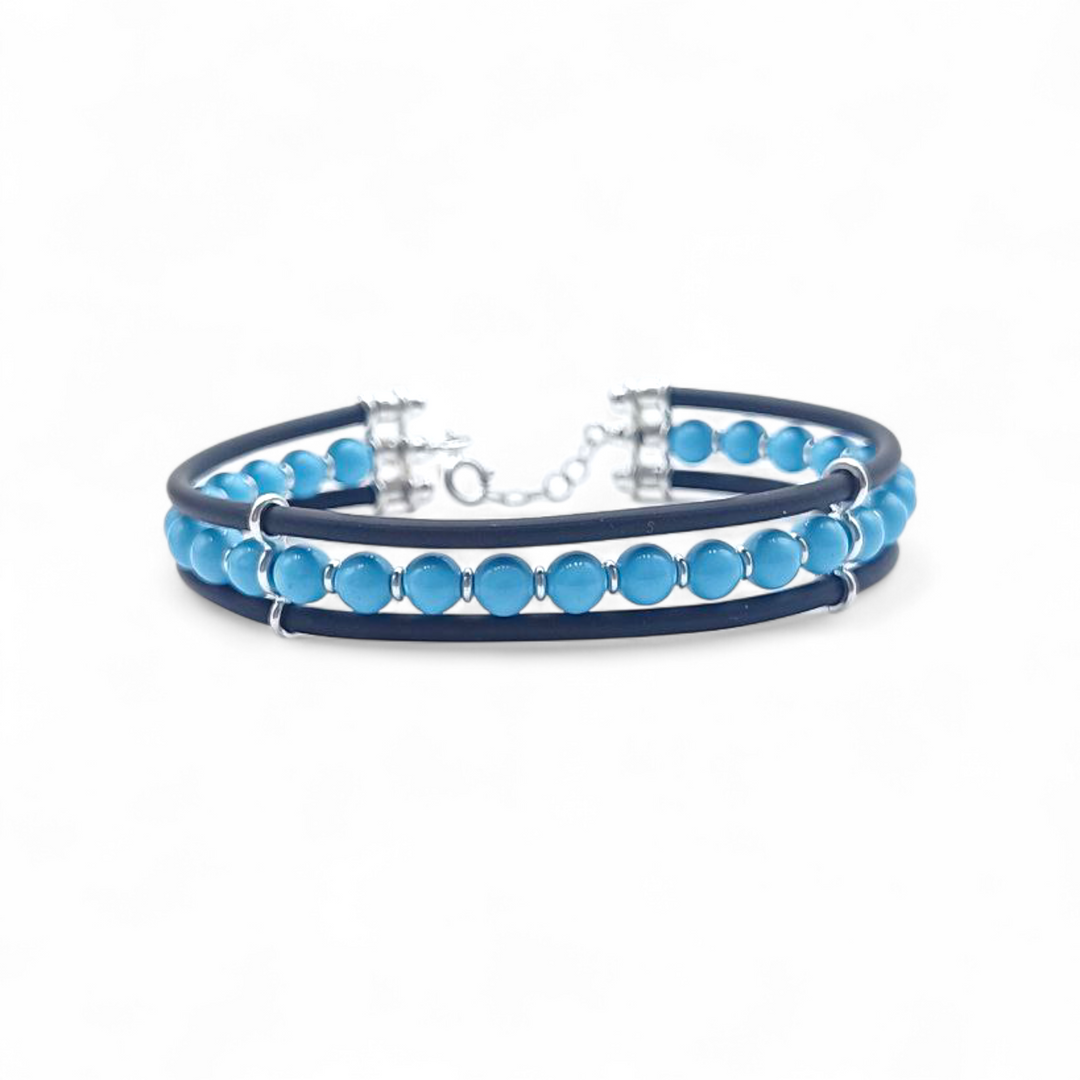 Light blue man bracelet