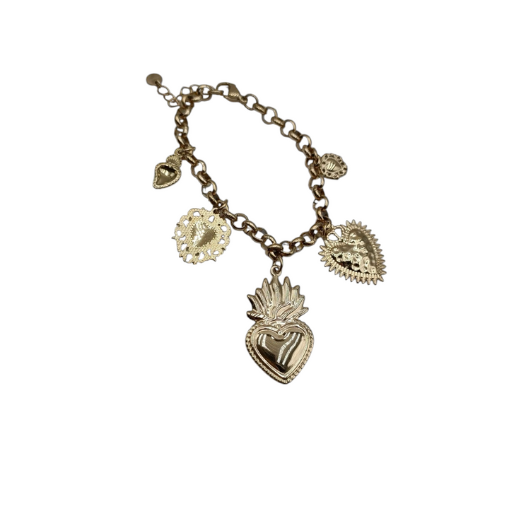 End of collection - "sacred heart" bracelet