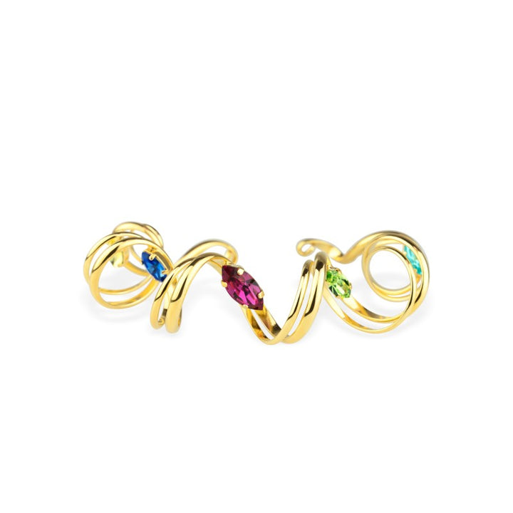 Wave bracelet in precious Murano crystal