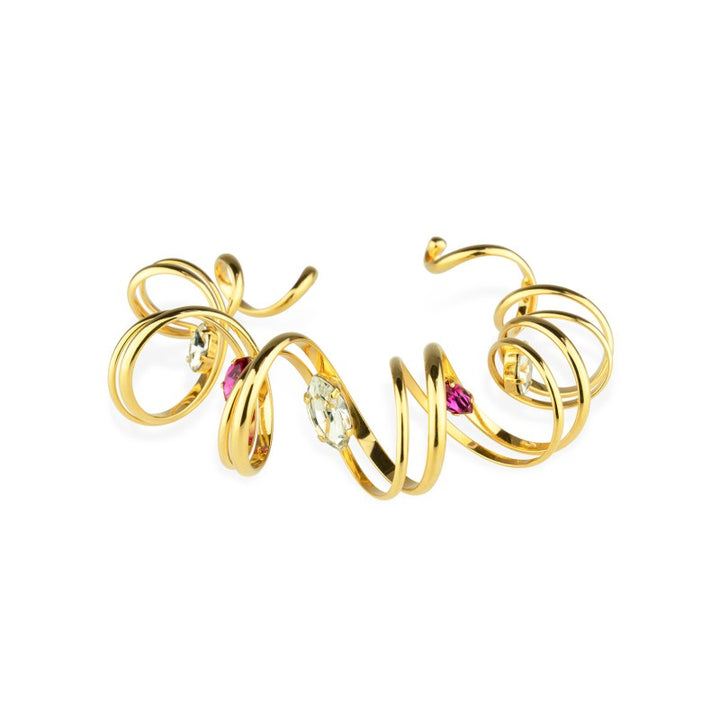 Wave bracelet in precious Murano crystal