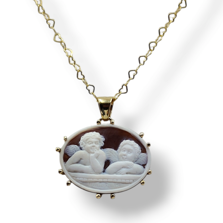 "Love Cupids" Pendant Necklace