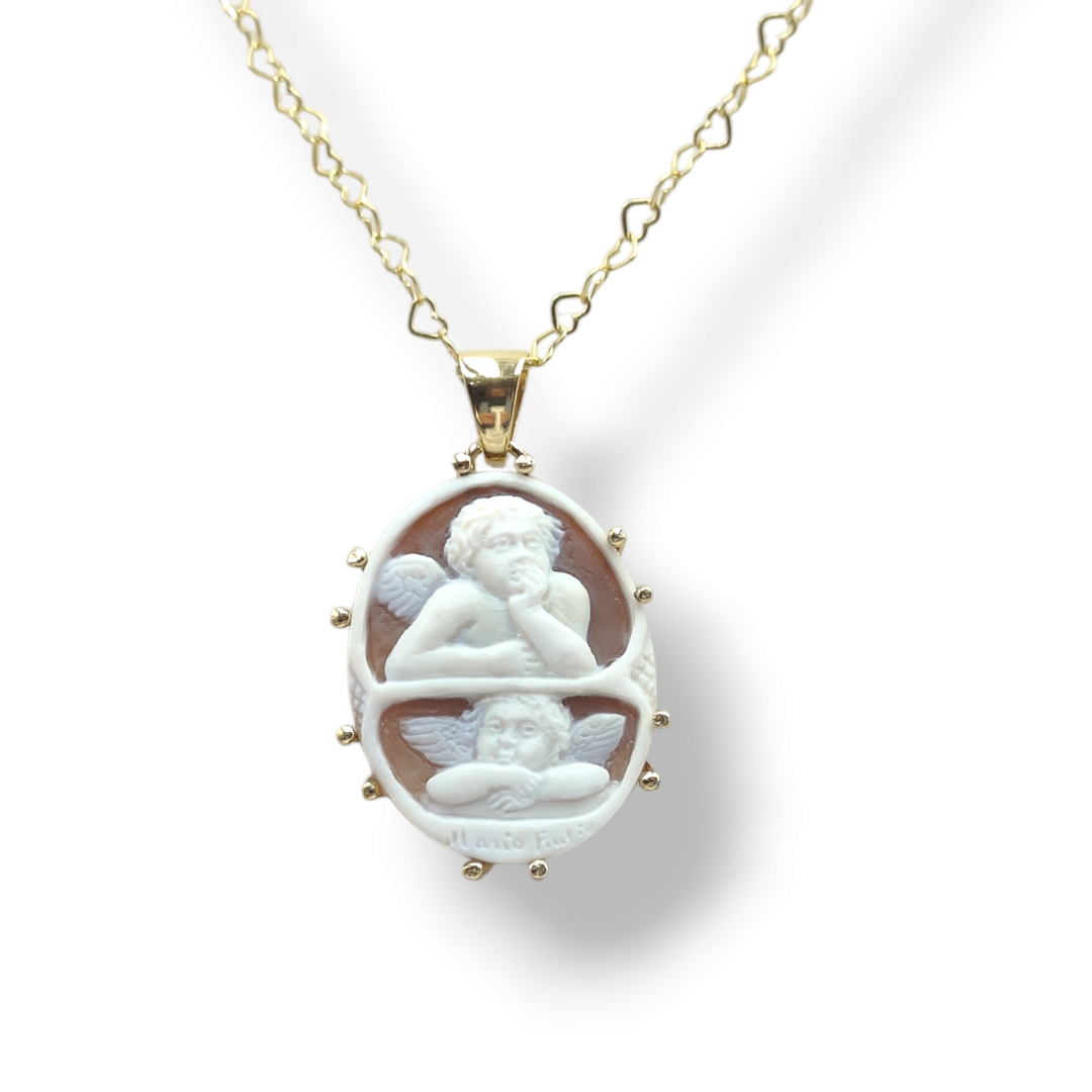 "Love Cupids" Pendant Necklace