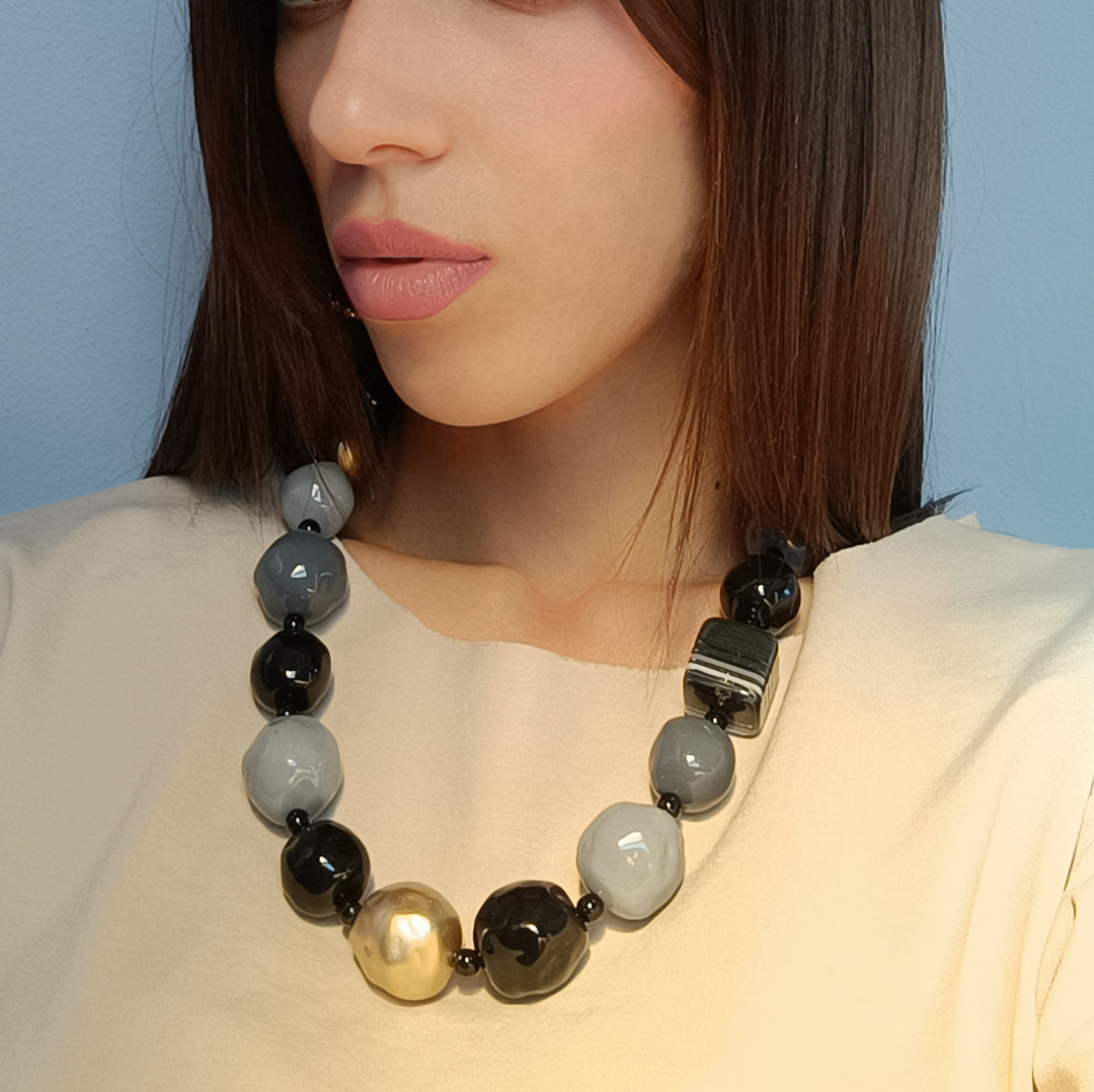 END OF COLLECTION - Resin sphere necklace