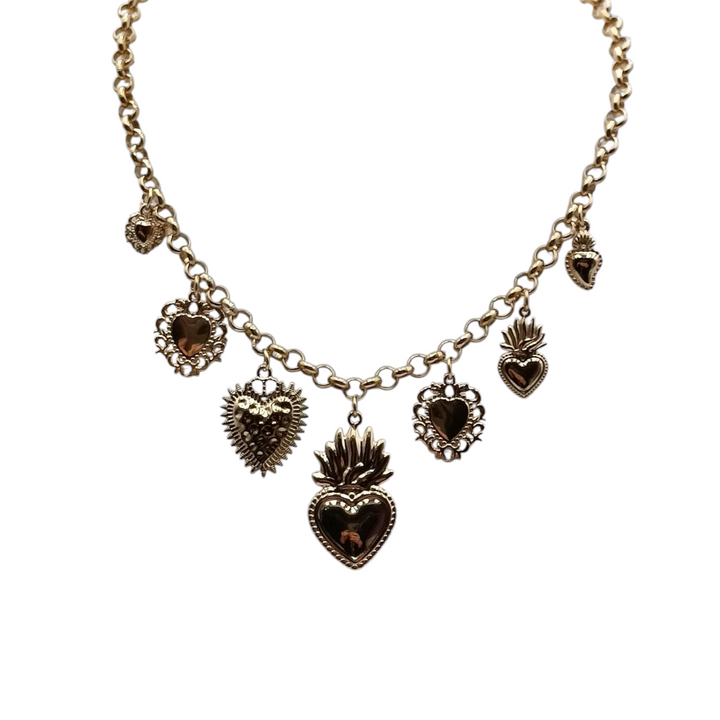 End of collection - "sacred hearts" necklace