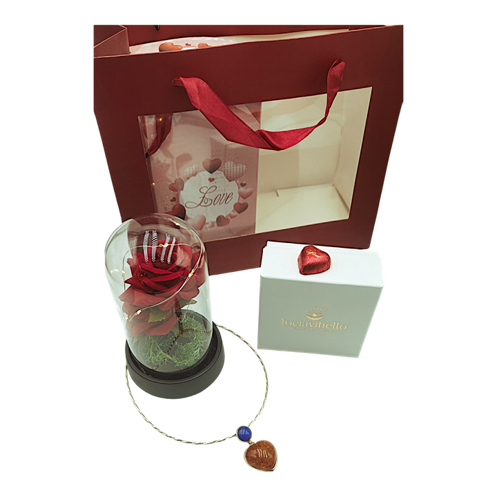 Valentine's Day Gift Idea - Amber Heart Pendant Necklace Mounted on Silver