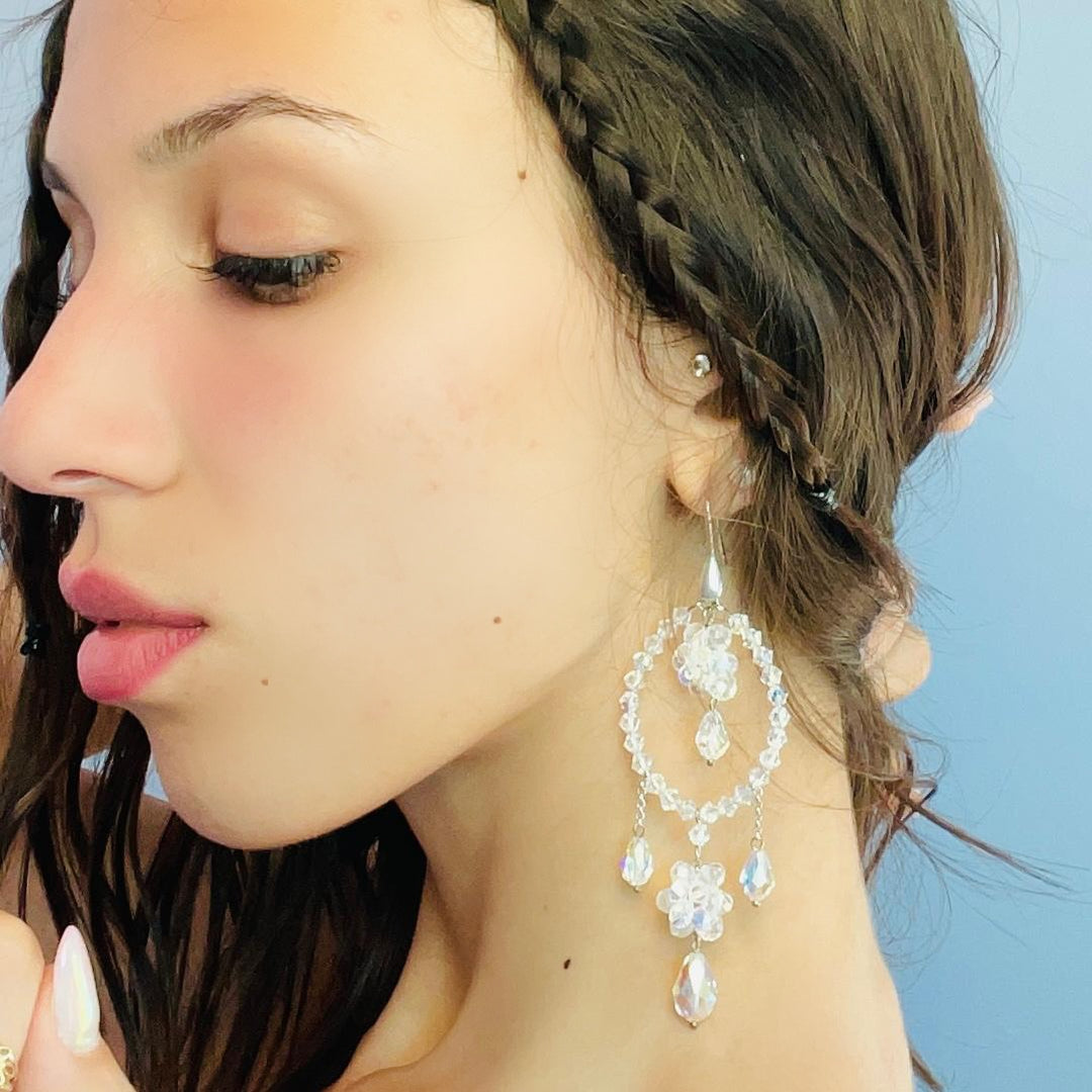 Orecchini swarovski sposa