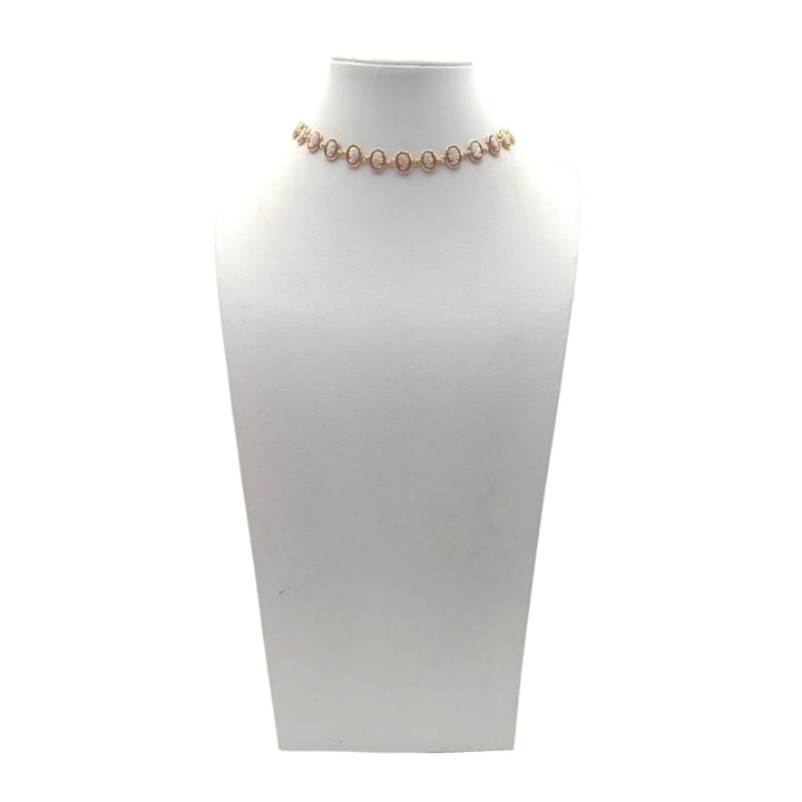 Choker Dame di Cammeo montata in Argento Dorato
