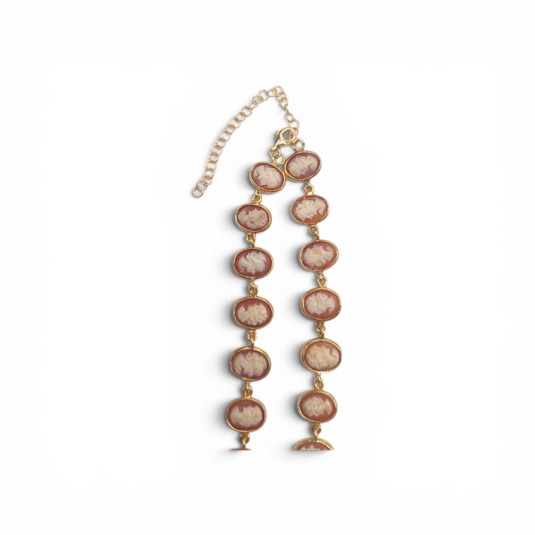Choker Dame di Cammeo montata in Argento Dorato