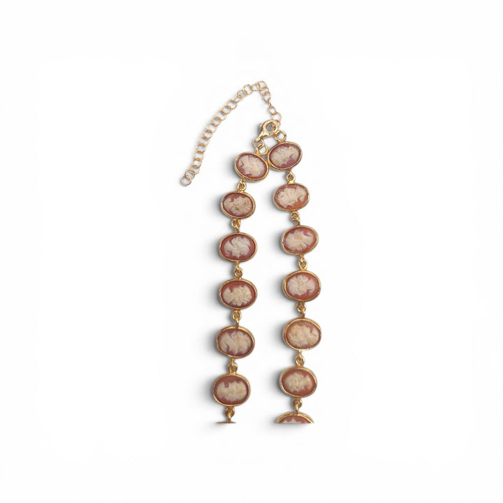 Choker Dame di Cammeo montata in Argento Dorato