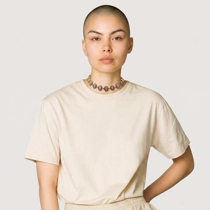 Choker Dame di Cammeo montata in Argento Dorato