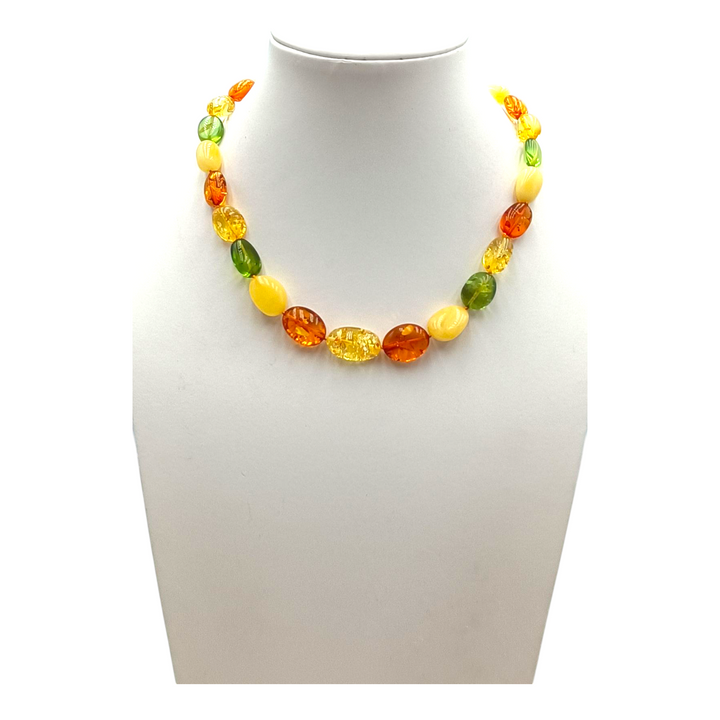 Multicolored Amber Necklace