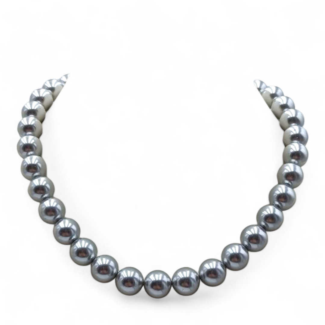 FINE COLLEZIONE - Collana in perle grigie