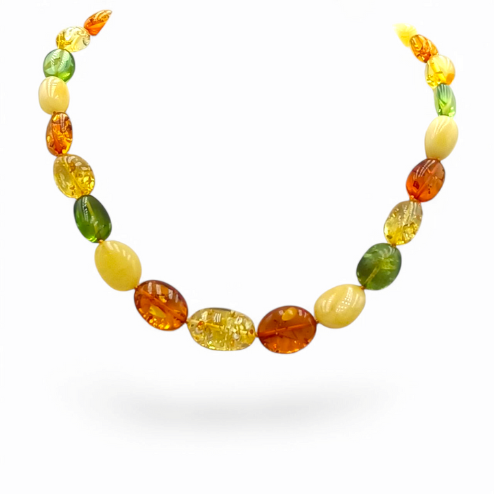 Multicolored Amber Necklace