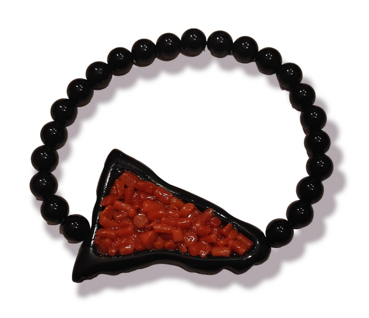 Bracciale "Sicilia" in corallo montato su agata