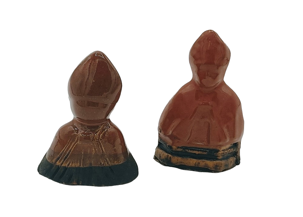 Statuine San Gennaro su terracotta Lucia Vitiello Gioielli di Napoli