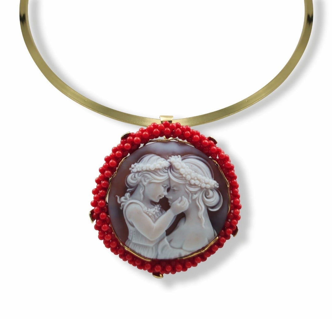 Collana Cameo Artemide Dea Della Caccia – Gioiello Con Ciondolo Amore, Argento Placcato - Foto 3